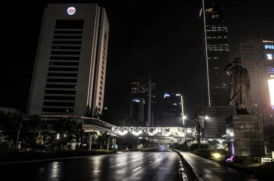 Sunyi Ibu Kota di Malam Tahun Baru