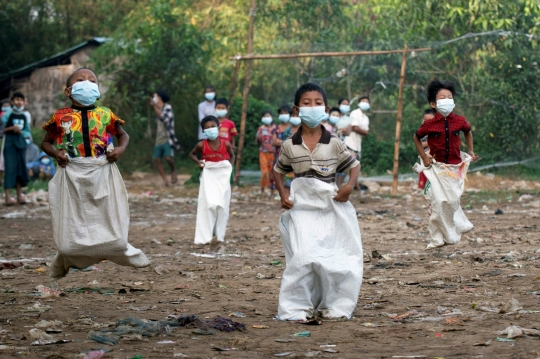 Hari Kemerdekaan ke-73 Myanmar, Lomba ala Tujuh Belasan Digelar di Tengah Pandemi