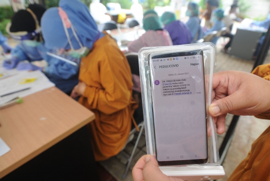 SMS Undangan Vaksin Covid-19 Bagi Tenaga Kesehatan