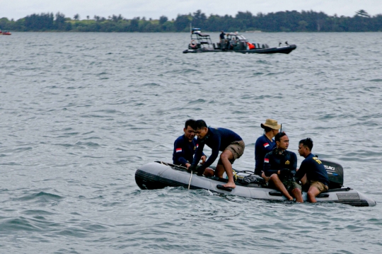 Suasana Operasi Pencarian Sriwijaya Air SJ-182 di Hari Keempat