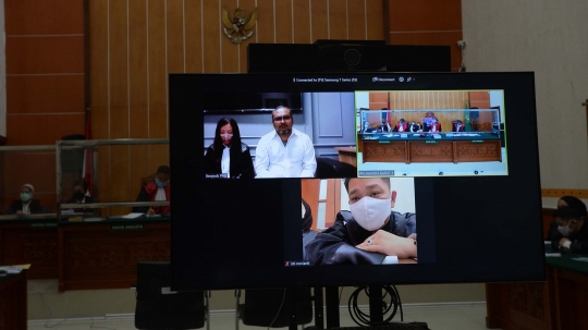 Suasana Sidang Perdana John Kei Digelar Virtual