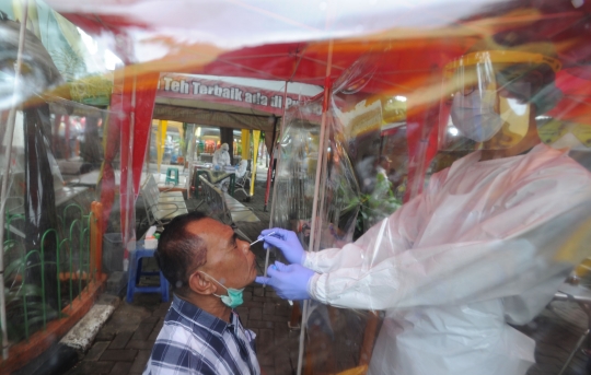 Rapid Test Antigen Bagi Calon Penumpang dan Kru Bus