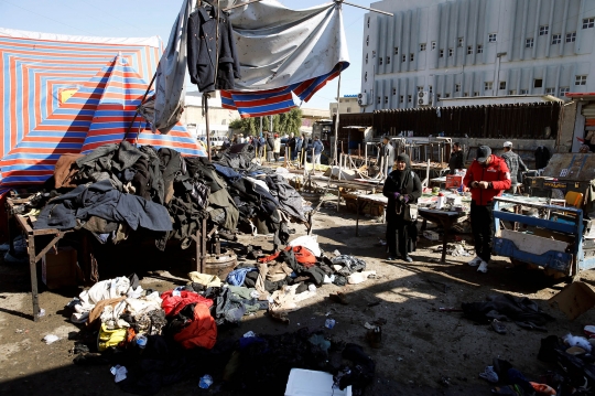 Tragis, Serangan Bom Bunuh Diri di Pasar Irak Tewaskan 28 Orang