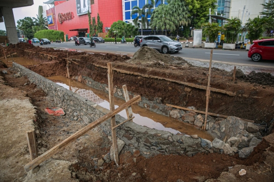 Pembuatan Kolam Olakan Air untuk Menampung Genangan Hujan di Jakarta