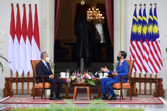 Presiden Jokowi Terima Kunjungan PM Malaysia di Istana