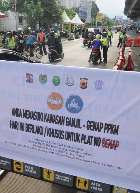 Tekan Mobilitas Warga, Kota Bogor Berlakukan Sistem Ganjil Genap