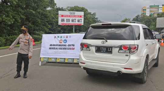 Ada Ganjil Genap, Kendaraan Terpaksa Putar Balik di Gerbang Tol Bogor