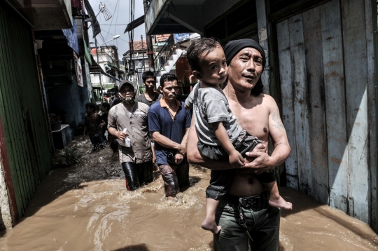 Banjir 2,5 Meter Rendam Permukiman Kebon Pala