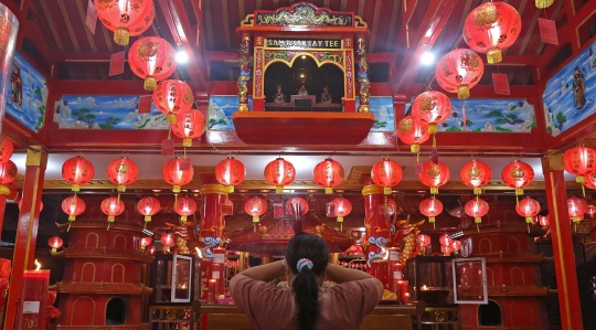 Suasana Malam Imlek di Bekasi