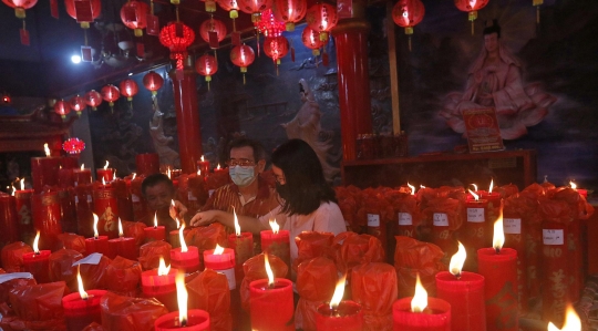 Suasana Malam Imlek di Bekasi