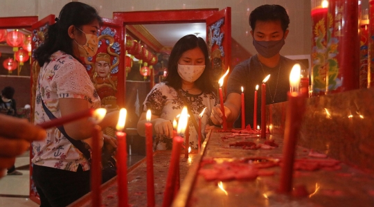 Suasana Malam Imlek di Bekasi