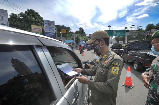 Penyekatan Wisatawan Puncak Saat Libur Imlek