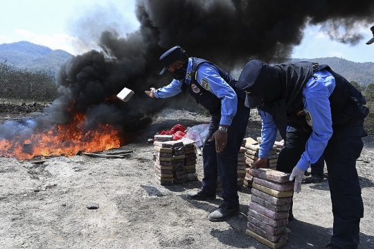 Honduras Musnahkan Satu Setengah Ton Kokain