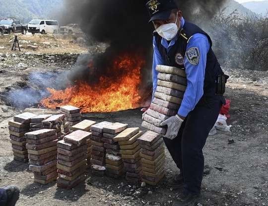 Honduras Musnahkan Satu Setengah Ton Kokain