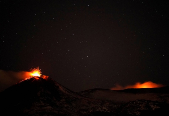 Ngerinya Letusan Gunung Paling Aktif di Eropa