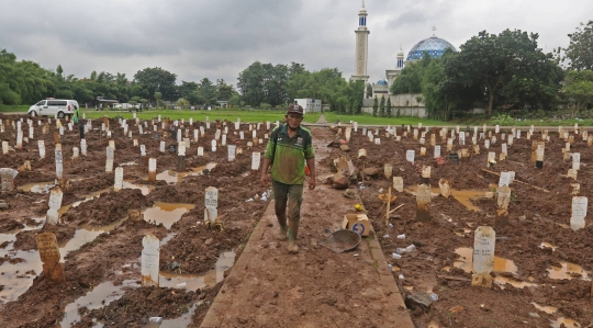 Makam Korban Covid-19 Dipersempit