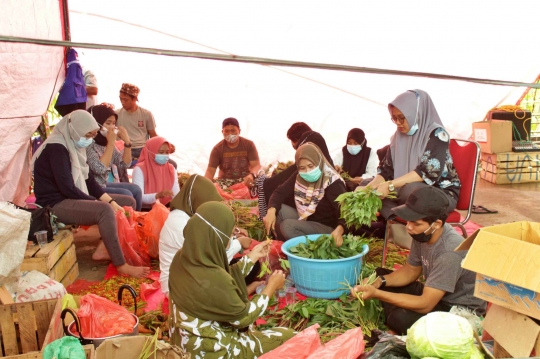 Dapur Umum di Sulbar yang Setiap Hari Siapkan 4.000 Nasi Bungkus untuk Korban Gempa