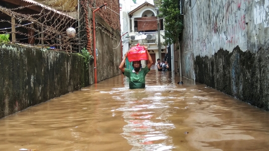 Permukiman Warga di Kebalen Terendam Banjir