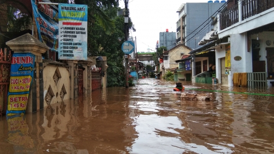 Permukiman Warga di Kebalen Terendam Banjir