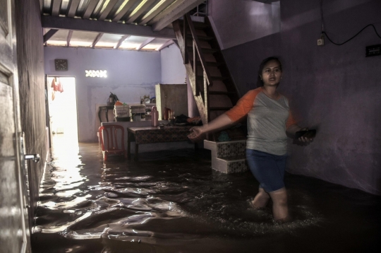 Sempat Surut, Banjir Kembali Rendam Permukiman di Tanah Rendah