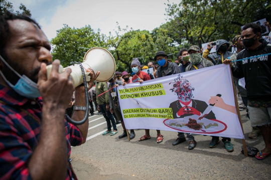 Aksi Mahasiswa Papua Tolak Otonomi Khusus