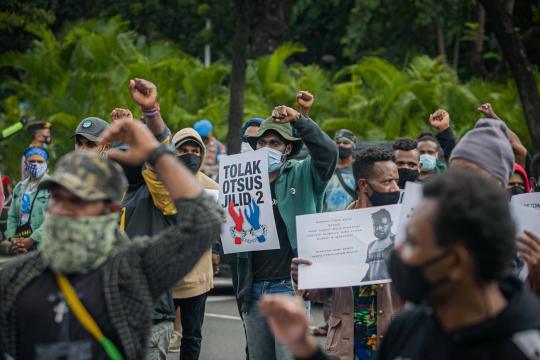 Aksi Mahasiswa Papua Tolak Otonomi Khusus