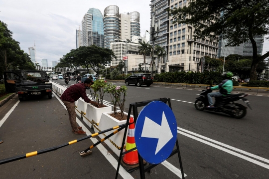 Jalur Sepeda di Jalan Sudirman-Thamrin Jadi Permanen