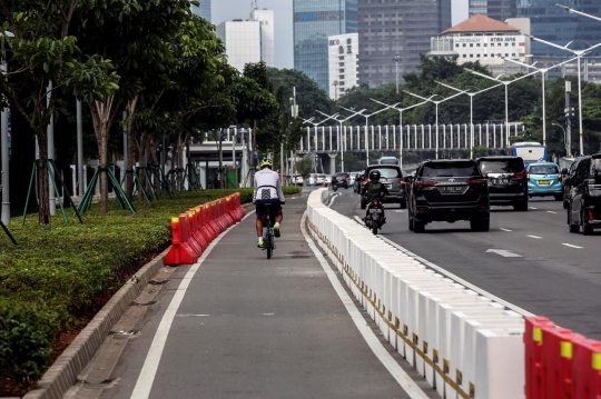 Jalur Sepeda di Jalan Sudirman-Thamrin Jadi Permanen