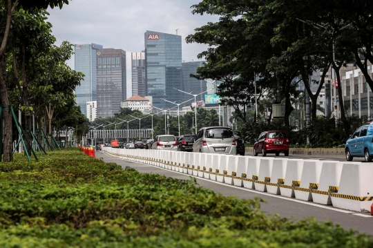 Jalur Sepeda di Jalan Sudirman-Thamrin Jadi Permanen