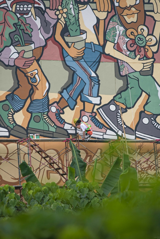 Converse City Forest, Kampanye Udara Bersih Lewat Mural