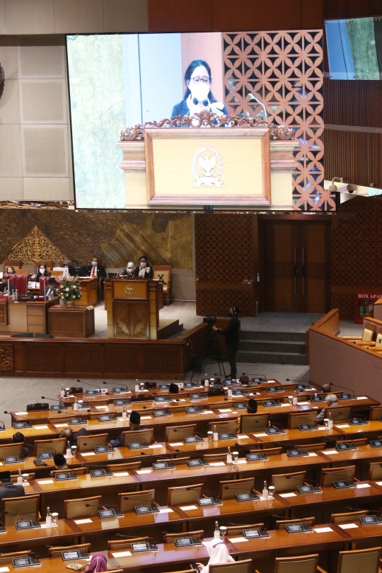 Suasana Rapat Paripurna Pembukaan Sidang DPR