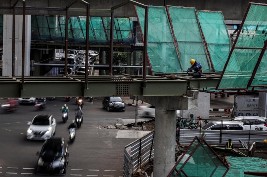 Skybridge Transjakarta-MRT Rampung Mei 2021