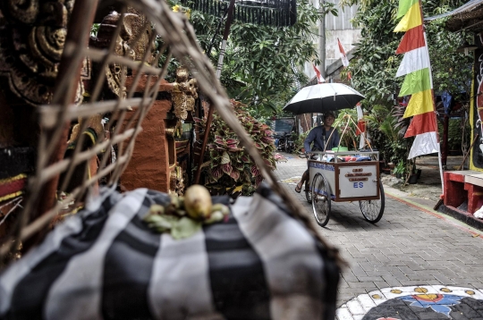 Khidmat Perayaan Nyepi di Kampung Bali Bekasi