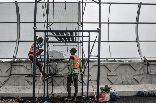 Pembangunan Flyover Cakung Hampir Rampung