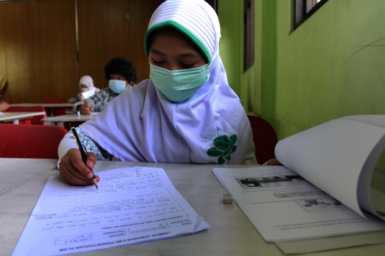 Antusiasme Siswa SD Ikuti KSN dengan Protokol Kesehatan