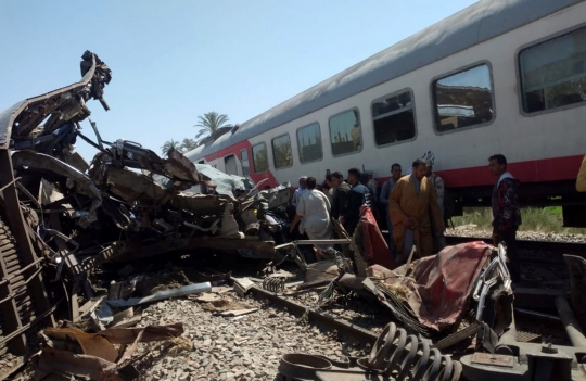 Tabrakan Maut 2 Kereta di Mesir Tewaskan 32 Orang