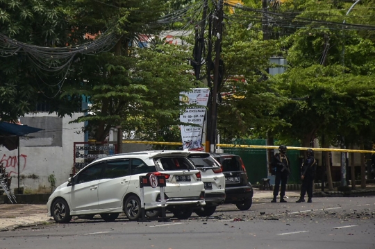 Penjagaan Ketat Usai Bom Bunuh Diri di Gereja Katedral Makassar