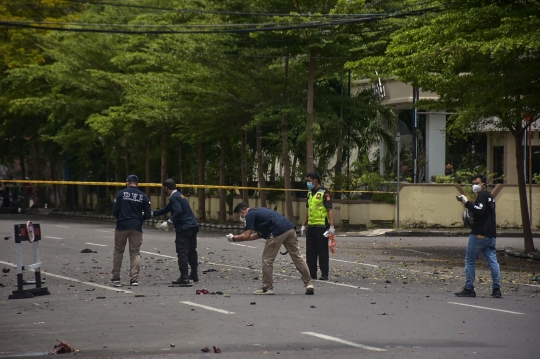 Penjagaan Ketat Usai Bom Bunuh Diri di Gereja Katedral Makassar