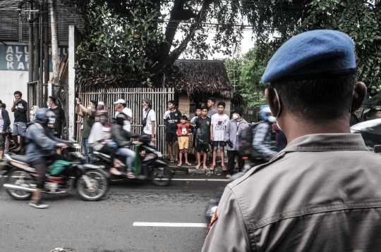 Suasana TKP Rumah Terduga Teroris di Condet