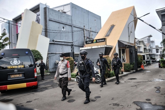 Suasana TKP Rumah Terduga Teroris di Condet