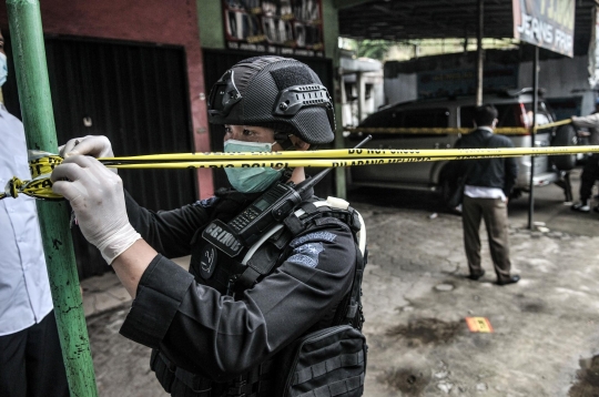 Suasana TKP Rumah Terduga Teroris di Condet