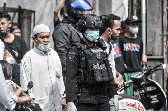 Suasana TKP Rumah Terduga Teroris di Condet