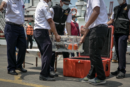 Menhub dan KNKT Rilis Penemuan CVR Sriwijaya Air SJ182