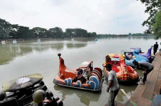 Suasana Setu Babakan Saat Dibuka untuk Umum