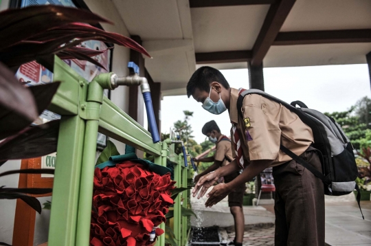 Antusiasme Siswa SD Ikuti Uji Coba Sekolah Tatap Muka