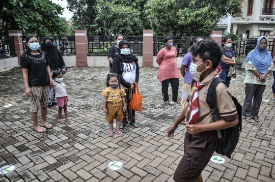 Antusiasme Siswa SD Ikuti Uji Coba Sekolah Tatap Muka