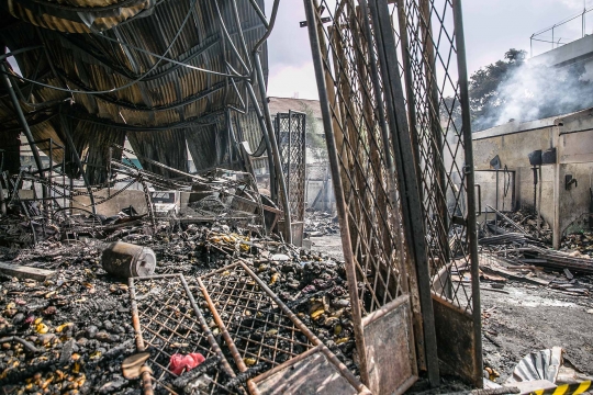 Kondisi Pasar Kambing Tanah Abang Ludes Terbakar