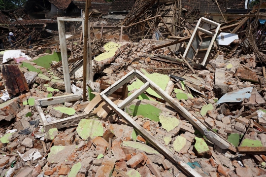 Penampakan Rumah-Rumah di Kampung Majangtengah Rusak Akibat Gempa