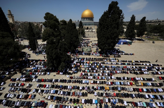 Kerinduan Muslim Palestina Laksanakan Salat Jumat Ramadan di Masjid Al-Aqsa