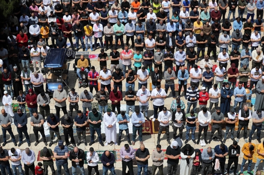 Kerinduan Muslim Palestina Laksanakan Salat Jumat Ramadan di Masjid Al-Aqsa